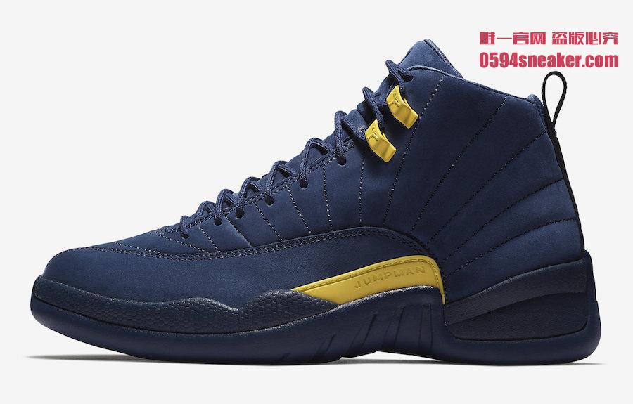 BQ3180-407,AJ12,Air Jordan 12 BQ3180-407 关注度极高！牛巴革质感的 Air Jordan 12 “Michigan” 下周发售！