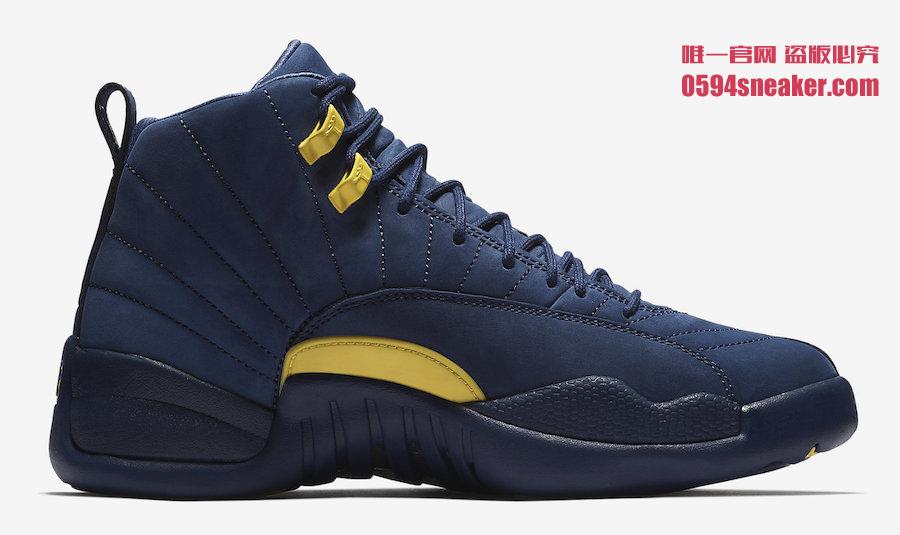 BQ3180-407,AJ12,Air Jordan 12 BQ3180-407 关注度极高！牛巴革质感的 Air Jordan 12 “Michigan” 下周发售！