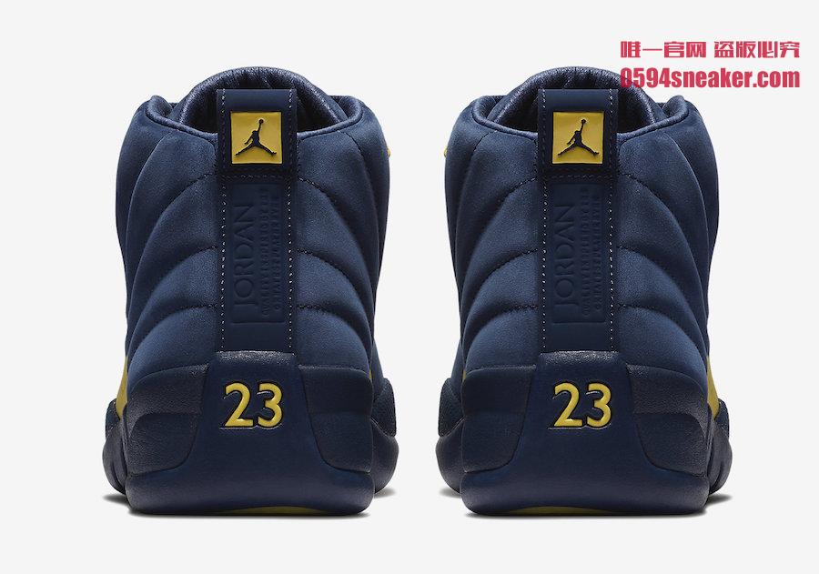 BQ3180-407,AJ12,Air Jordan 12 BQ3180-407 关注度极高！牛巴革质感的 Air Jordan 12 “Michigan” 下周发售！