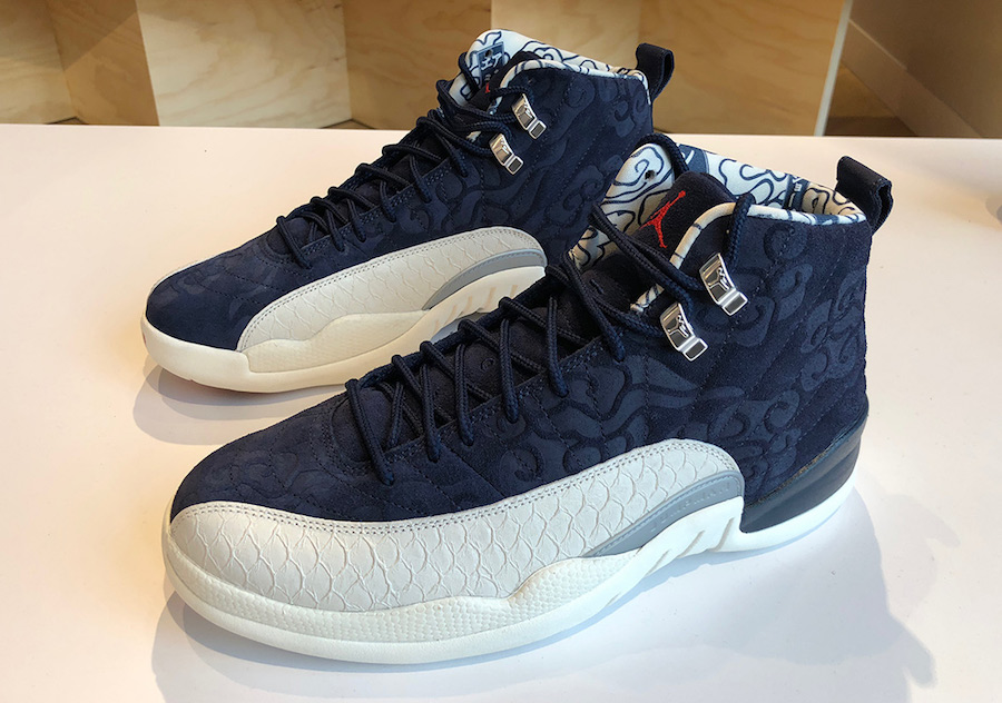 130690-445,AJ12,Air Jordan 12, 130690-445 致敬日本文化，Air Jordan 12 “International Flight” 首次曝光！