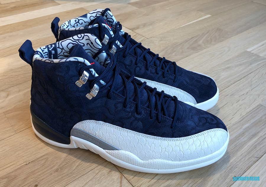 130690-445,AJ12,Air Jordan 12, 130690-445 致敬日本文化，Air Jordan 12 “International Flight” 首次曝光！