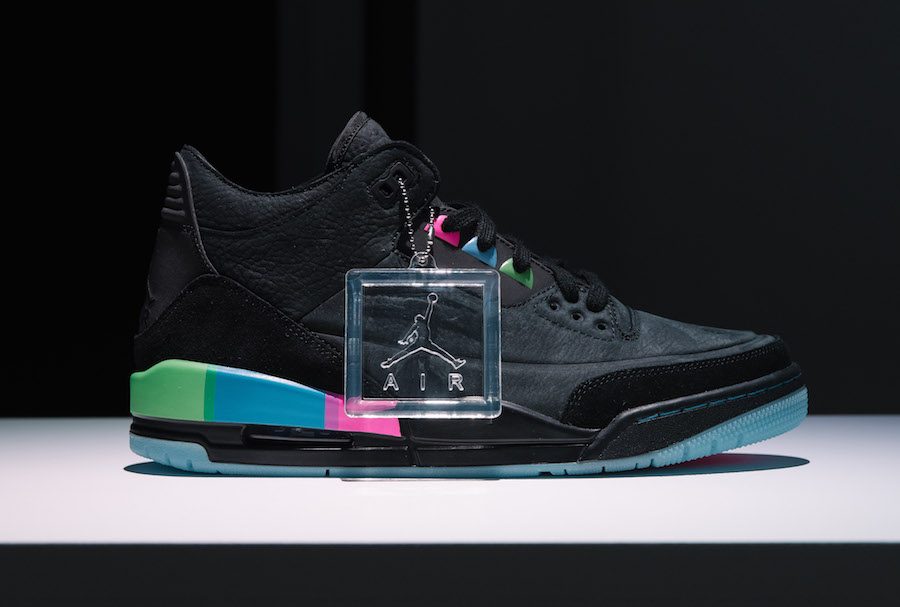 AT9195-001,AJ3,Air Jordan 3,发售 AT9195-001 沉稳中暗藏亮点！Air Jordan 3 “Quai 54” 更多实物图片