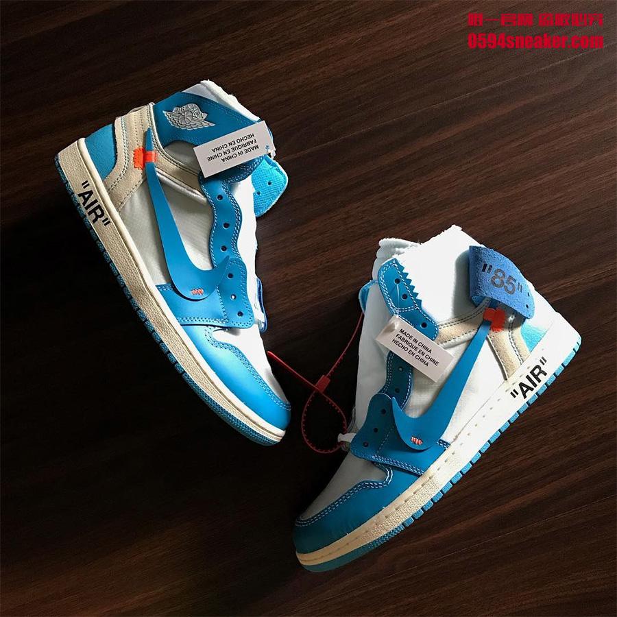 本周最受关注的新鞋发售,当然就是北卡蓝配色的 off-white x air