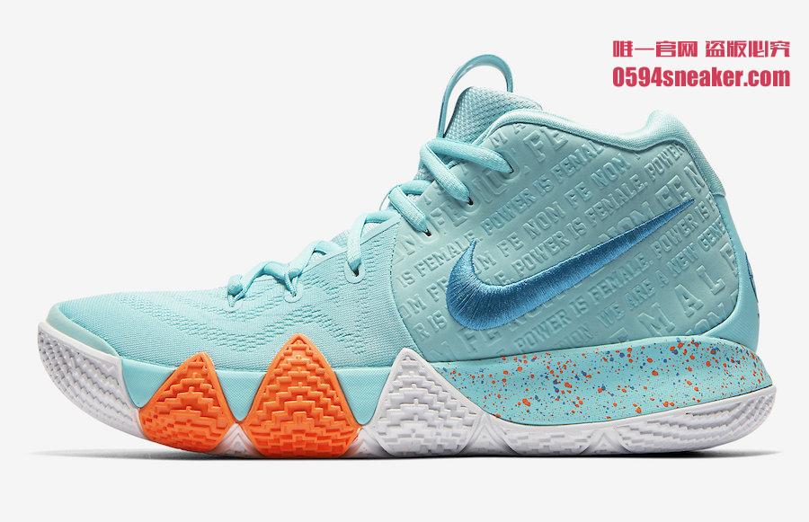 Nike, Kyrie 4,943806-402,发售  Tiffany 蓝配色！全新清爽 Kyrie 4 下周发售！