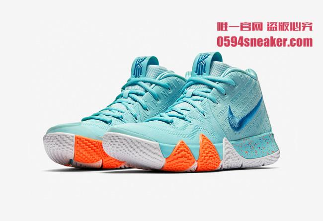 Nike, Kyrie 4,943806-402,发售  Tiffany 蓝配色！全新清爽 Kyrie 4 下周发售！