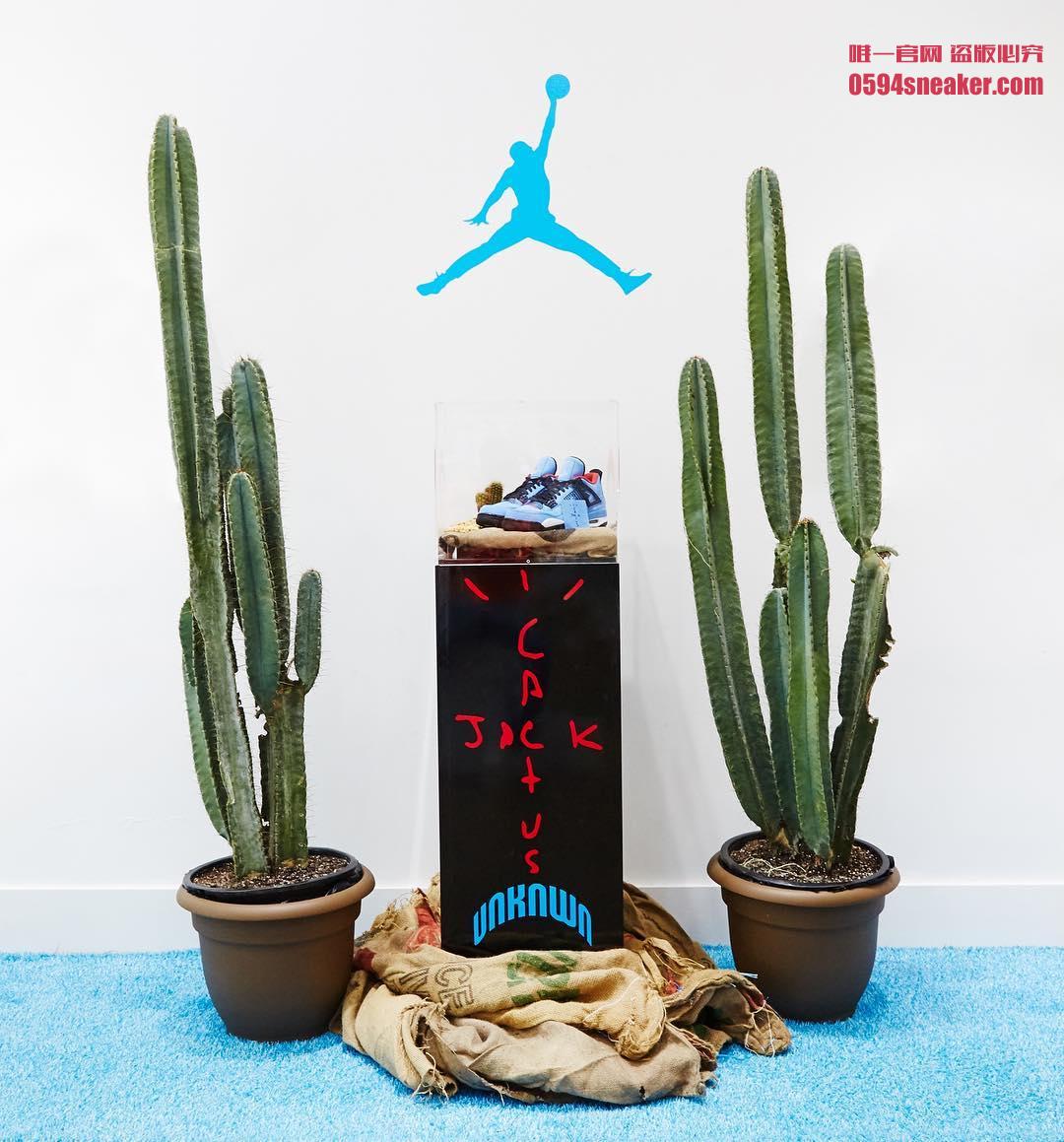 AJ4,Air Jordan 4,发售,308497-406  重磅联名！天蓝色 Travis Scott x Air Jordan 4 本周发售！