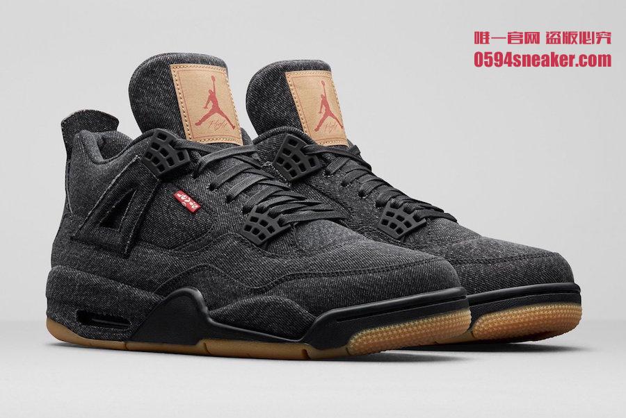 AJ4,Air Jordan 4,发售,Levis  发售日期确定！两双 Levis x Air Jordan 4 官图释出！