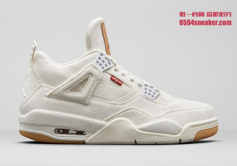 AJ4,Air Jordan 4,发售,Levis  发售日期确定！两双 Levis x Air Jordan 4 官图释出！