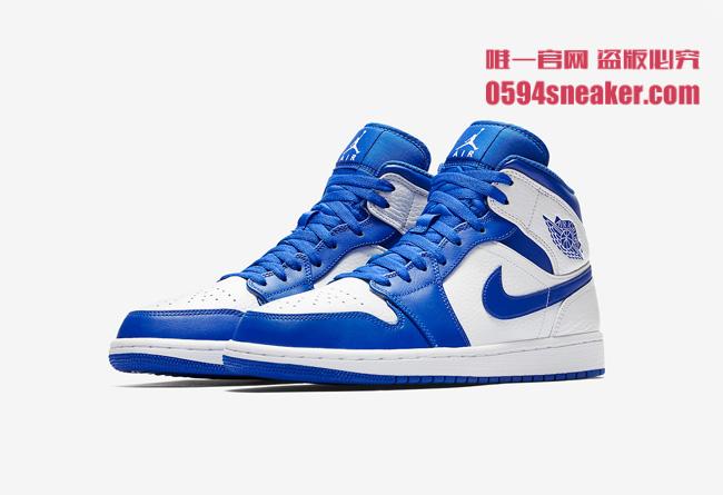 AJ1,Air Jordan 1  又一双百搭首选！白蓝 Air Jordan 1 Mid 官图释出！