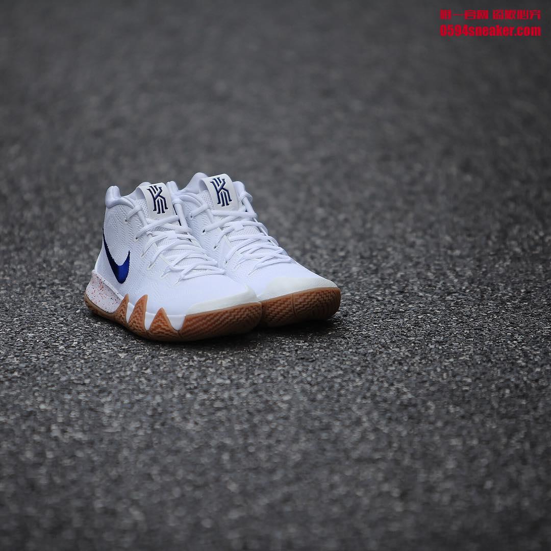 Nike,Kyrie 4,943806-100,发售 德鲁大叔专属配色！Kyrie 4 “Uncle Drew” 实物欣赏！