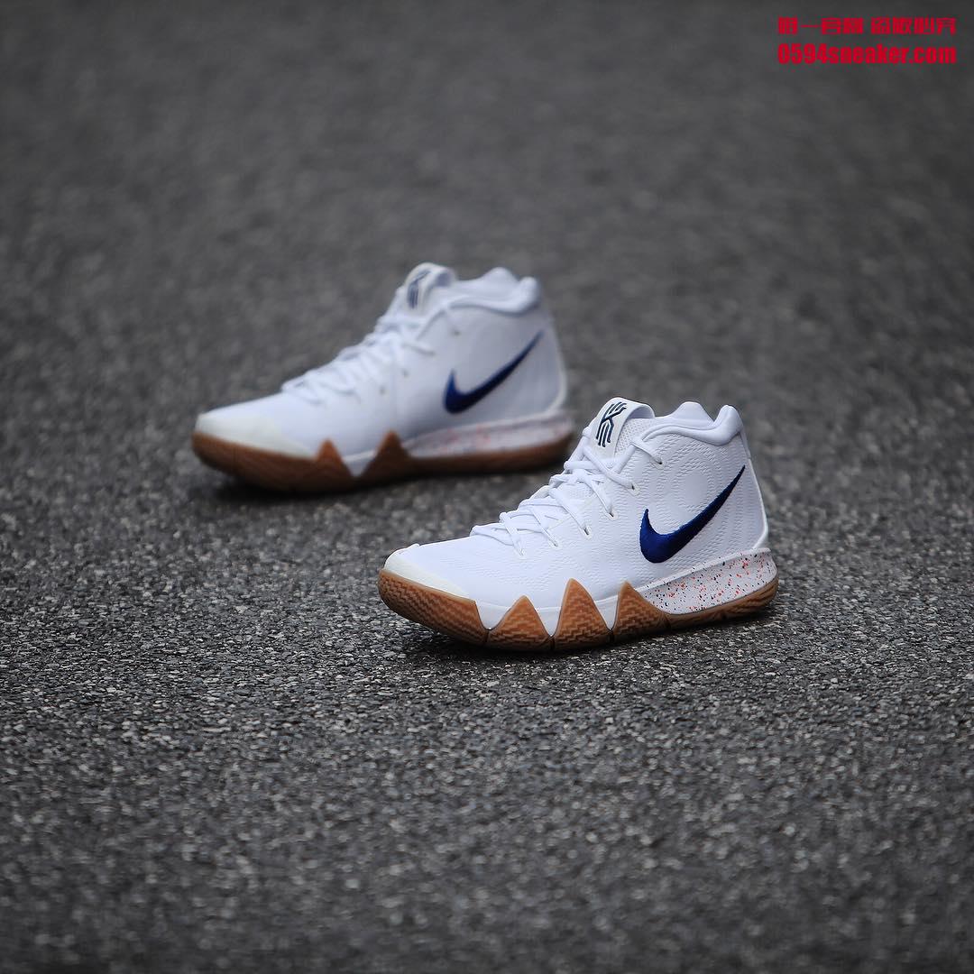 Nike,Kyrie 4,943806-100,发售 德鲁大叔专属配色！Kyrie 4 “Uncle Drew” 实物欣赏！