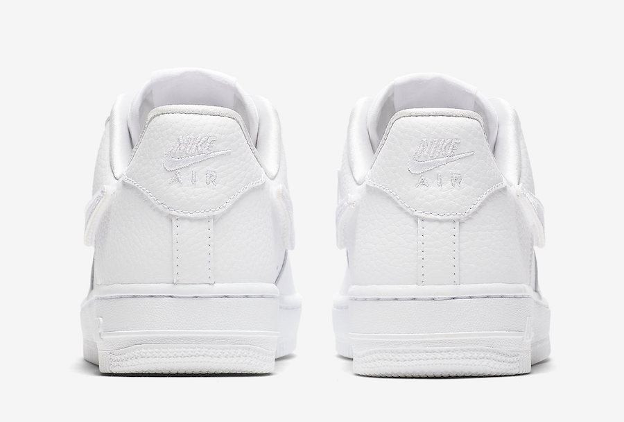 Nike,Air Force 1,AQ3621-111,发售  纯白配色还能换钩！女生专属 Air Force 1 现已发售