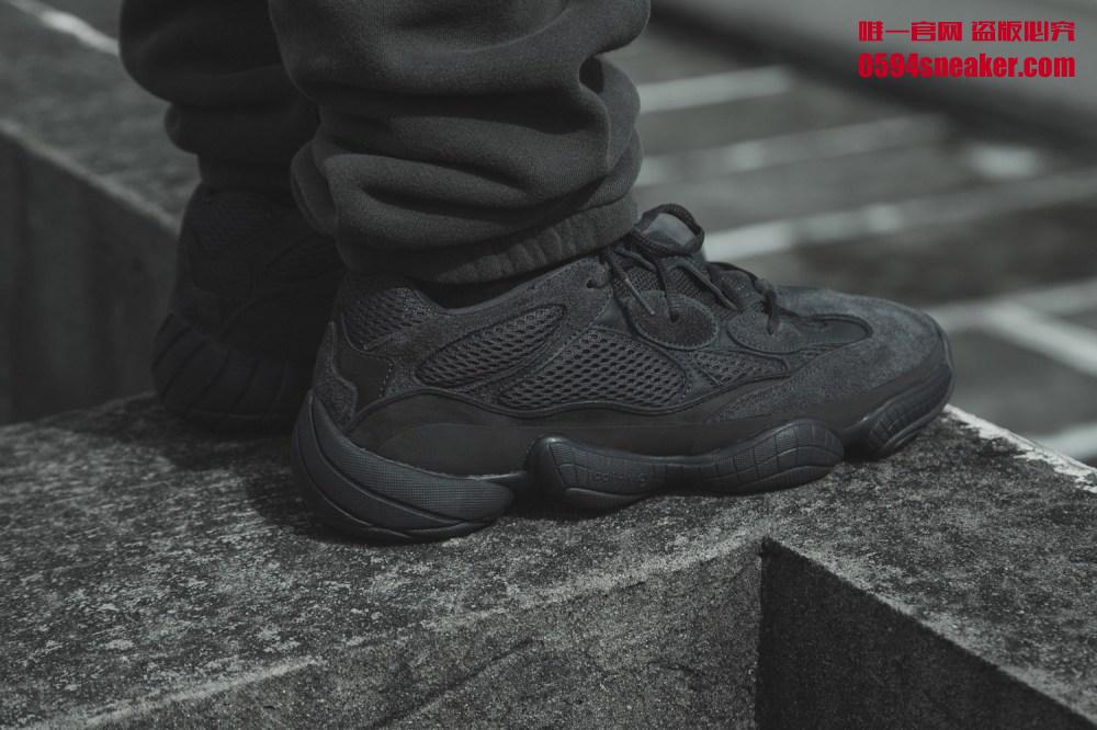 adidas,Yeezy 500,发售,上脚 上脚酷炫又高街！Yeezy 500 “Utility Black” 本周末正式发售