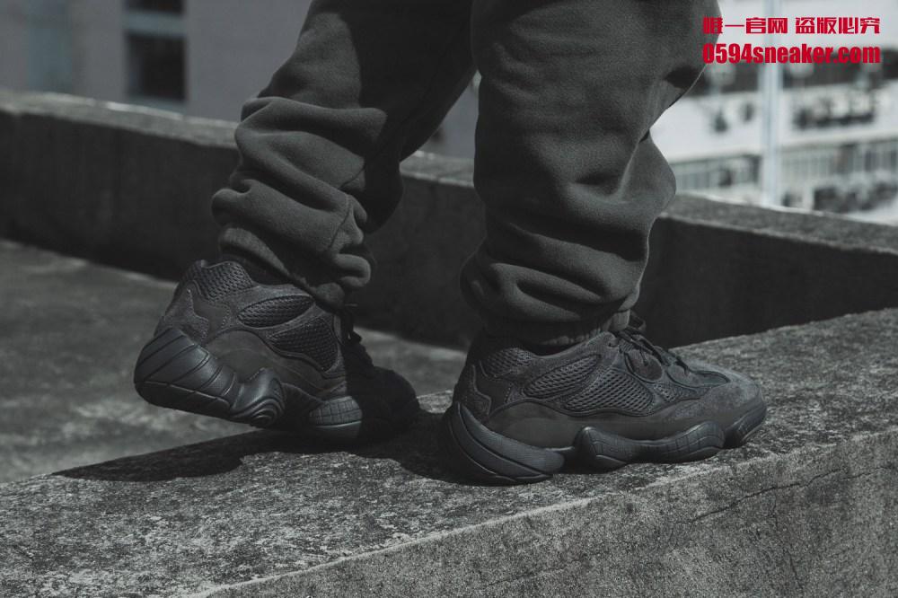 adidas,Yeezy 500,发售,上脚 上脚酷炫又高街！Yeezy 500 “Utility Black” 本周末正式发售