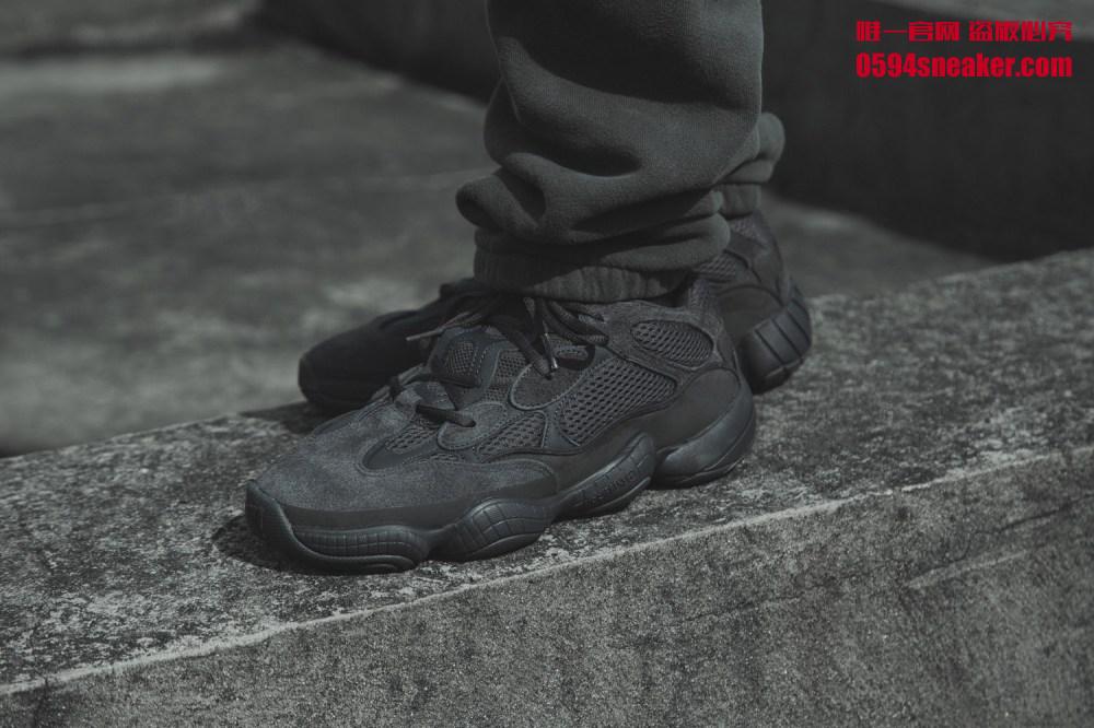 adidas,Yeezy 500,发售,上脚 上脚酷炫又高街！Yeezy 500 “Utility Black” 本周末正式发售