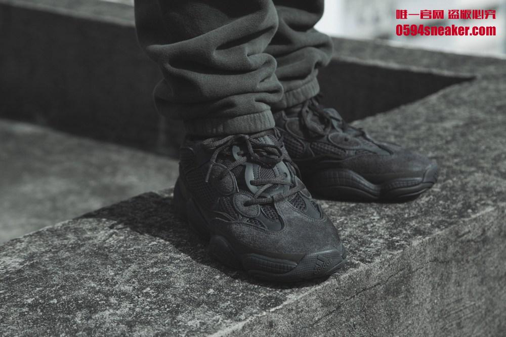 adidas,Yeezy 500,发售,上脚 上脚酷炫又高街！Yeezy 500 “Utility Black” 本周末正式发售