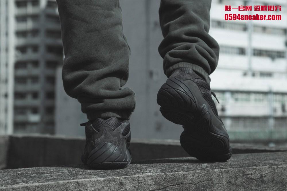 adidas,Yeezy 500,发售,上脚 上脚酷炫又高街！Yeezy 500 “Utility Black” 本周末正式发售