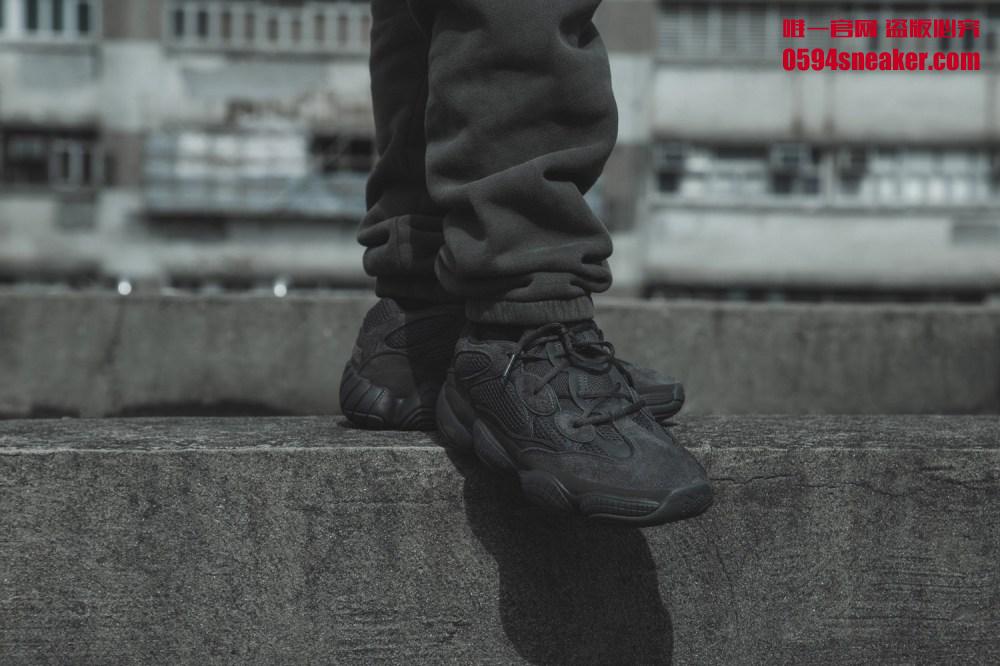 adidas,Yeezy 500,发售,上脚 上脚酷炫又高街！Yeezy 500 “Utility Black” 本周末正式发售