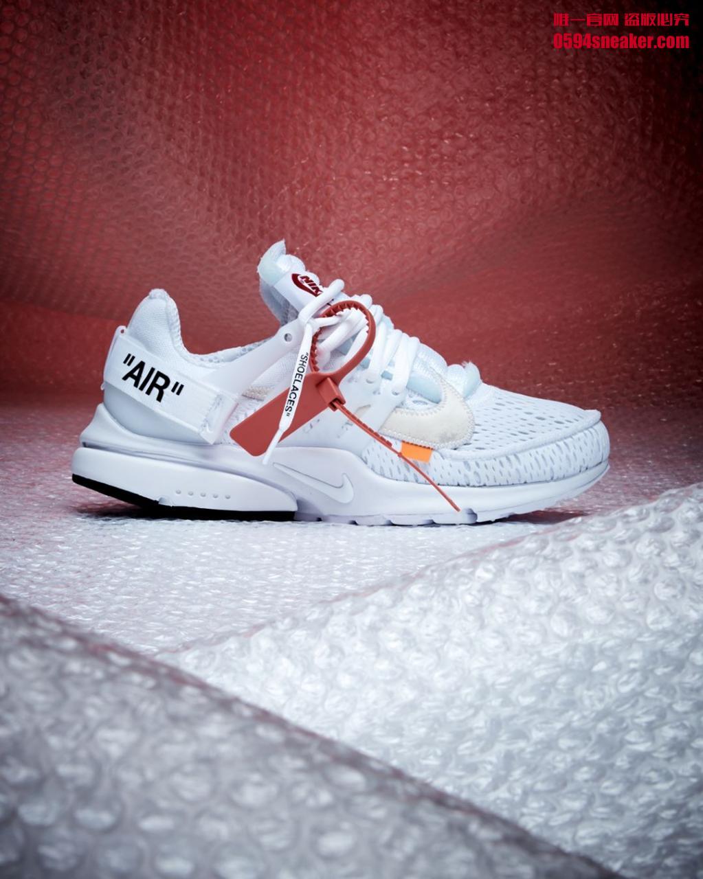 OFF-WHITE x Nike Air Presto “White” 货号：AA3830-100