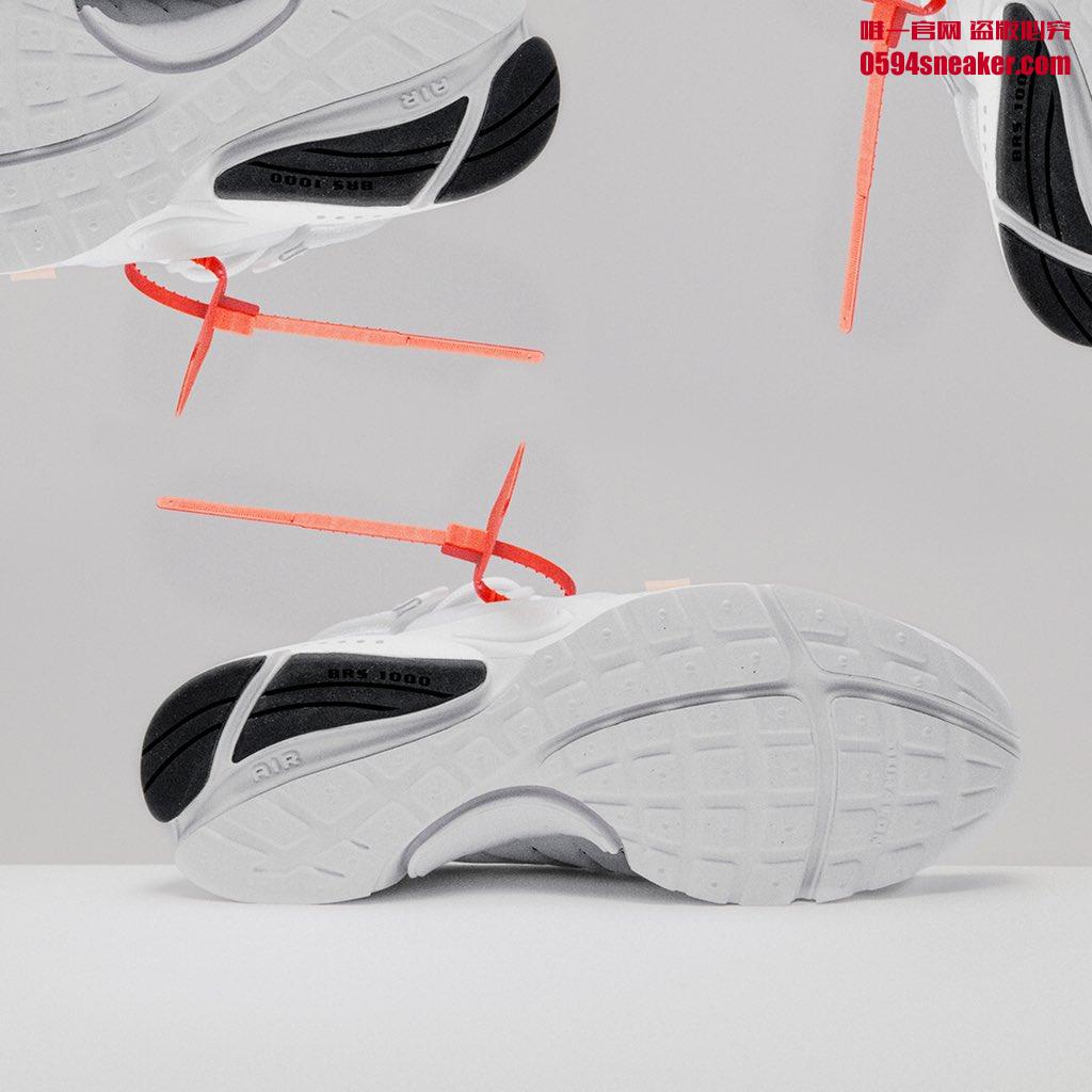 OFF-WHITE x Nike Air Presto “White” 货号：AA3830-100