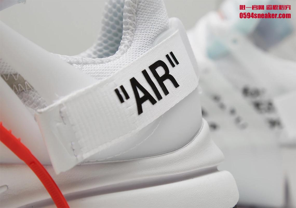 OFF-WHITE x Nike Air Presto “White” 货号：AA3830-100