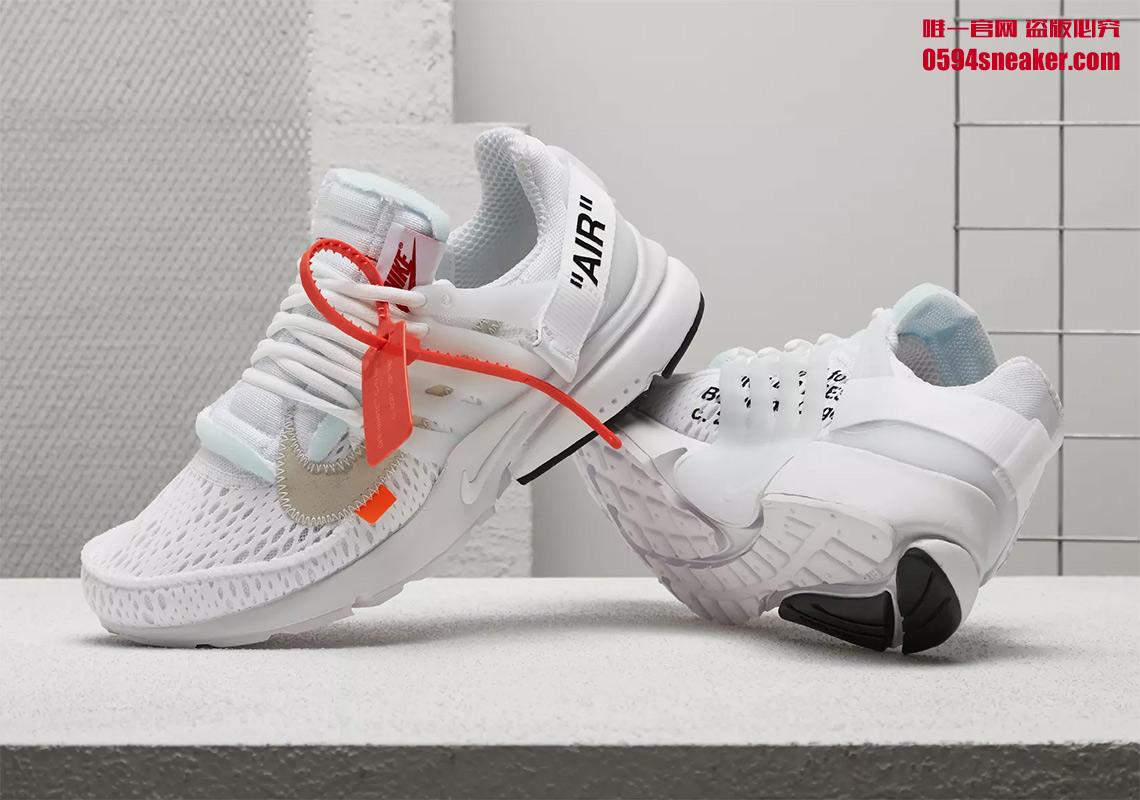 OFF-WHITE x Air Presto “White” 货号：AA3830-100