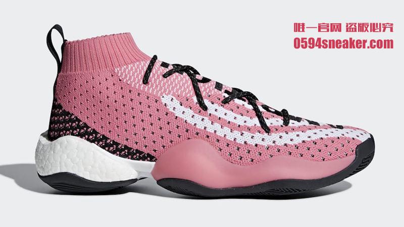 菲董,adidas,Crazy BYW,G28183,G28  风骚粉色主题！两款 Pharrell x adidas Crazy BYW 即将发售