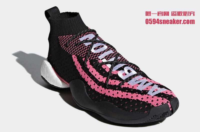 菲董,adidas,Crazy BYW,G28183,G28  风骚粉色主题！两款 Pharrell x adidas Crazy BYW 即将发售