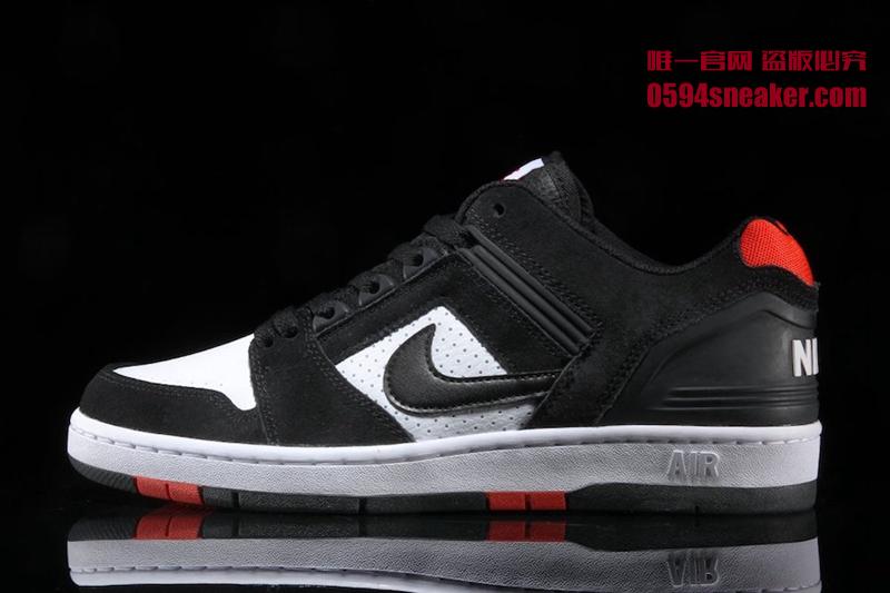 Nike,SB Air Force 2 Low,发售  经典黑白红！SB Air Force 2 Low 全新配色现已发售