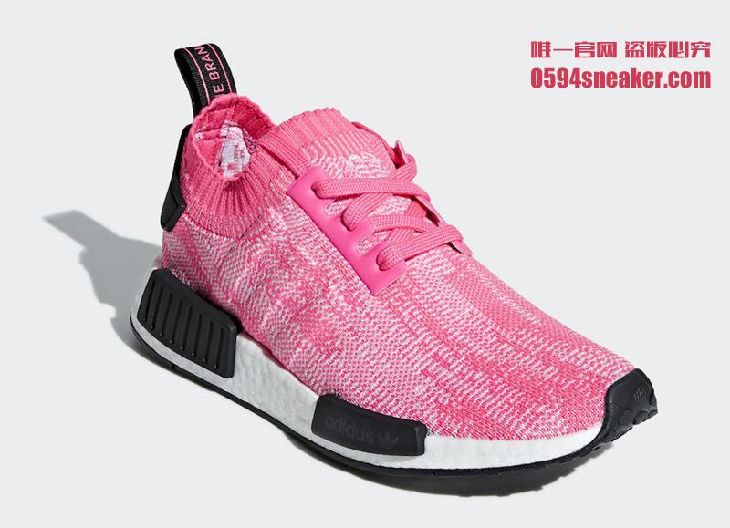 adidas,NMD R1,发售  粉红少女心！NMD R1 Primeknit “Solar Pink” 即将发售