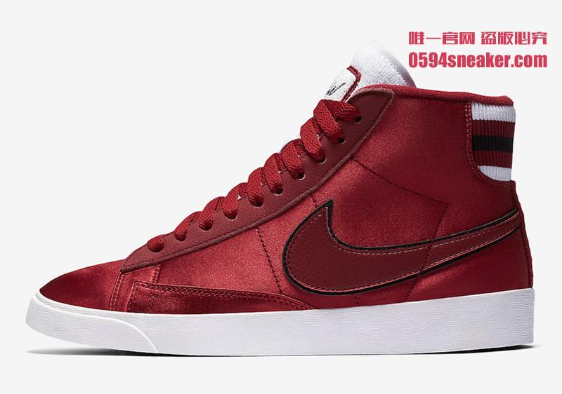 Nike,Blazer,AV9375-605,发售  丝绸家族新成员！Nike Blazer Mid Satin “Red Crush” 登场