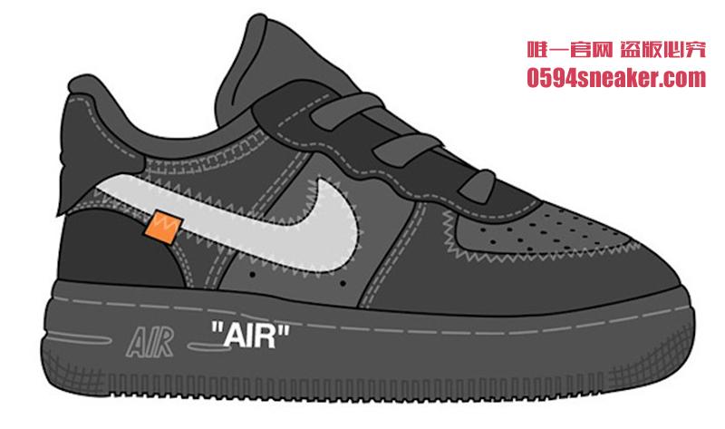 OFF-WHITE,Nike,Air Force 1,AF1  又可以全家上脚了！OFF-WHITE x AF1 将推出童鞋版本