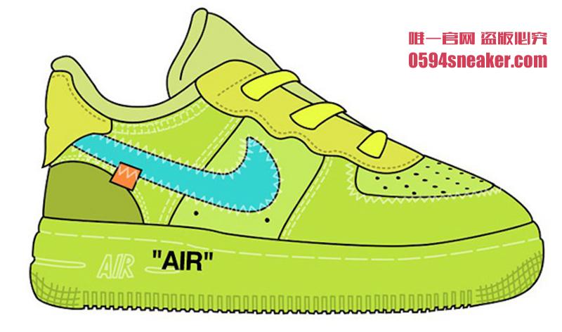 OFF-WHITE,Nike,Air Force 1,AF1  又可以全家上脚了！OFF-WHITE x AF1 将推出童鞋版本