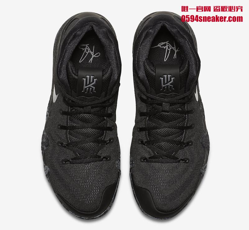 Nike Kyrie 4 “Triple Black” 货号：943807-008 欧文四代全黑配色