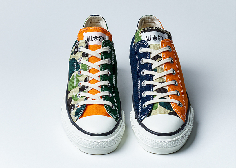 Converse,Chuck Taylor All-Star 炸街迷彩拼接！ Converse 联手日本潮店重塑经典鞋型