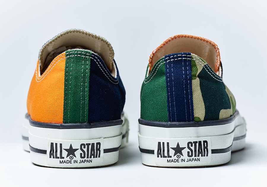 Converse,Chuck Taylor All-Star 炸街迷彩拼接！ Converse 联手日本潮店重塑经典鞋型