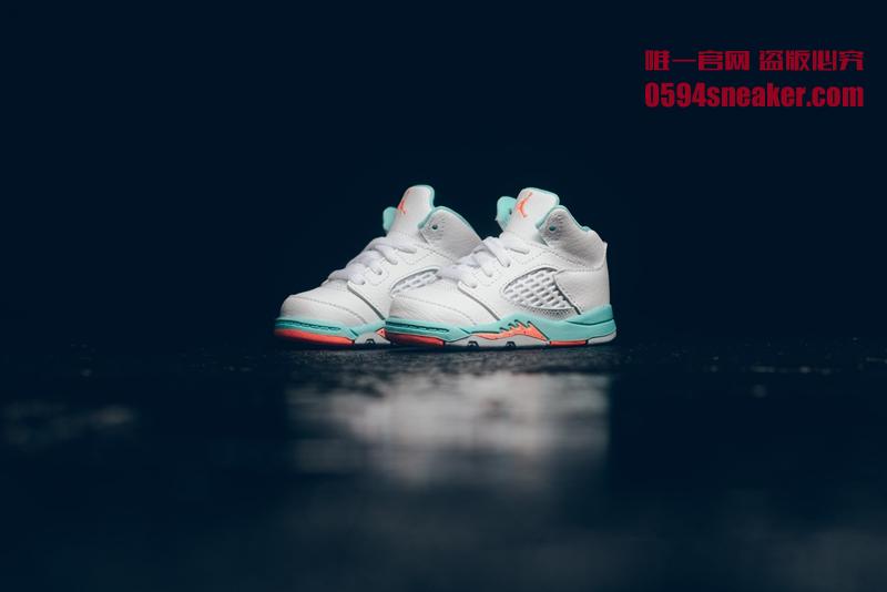 Air Jordan 5,AJ5,Nike,发售  实物美如画！Air Jordan 5 “Light Aqua” 本周发售