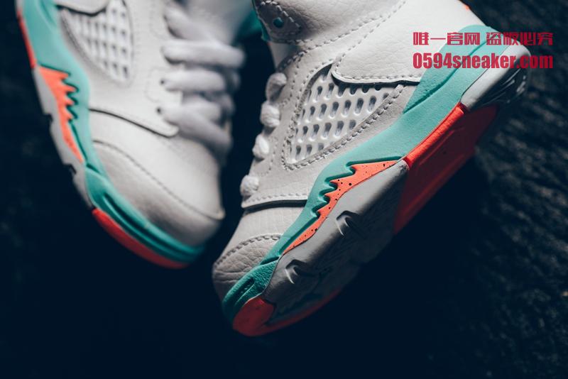 Air Jordan 5,AJ5,Nike,发售  实物美如画！Air Jordan 5 “Light Aqua” 本周发售