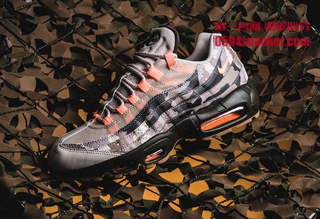 Nike,Air Max 95,发售,AQ6303-001  沙漠迷彩尽显机能风！全新配色 Nike Air Max 95 现已发售