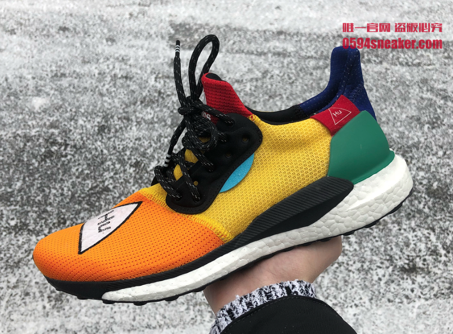 Adidas,adidas solar hu,Pharrel  炸街彩虹鞋！菲董联名 Adidas Solar “HU” 上脚美图欣赏