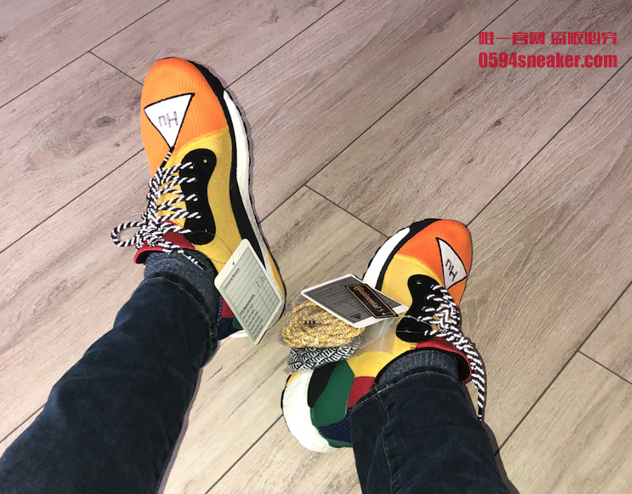 Adidas,adidas solar hu,Pharrel  炸街彩虹鞋！菲董联名 Adidas Solar “HU” 上脚美图欣赏