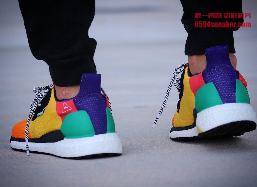 Adidas,adidas solar hu,Pharrel  炸街彩虹鞋！菲董联名 Adidas Solar “HU” 上脚美图欣赏