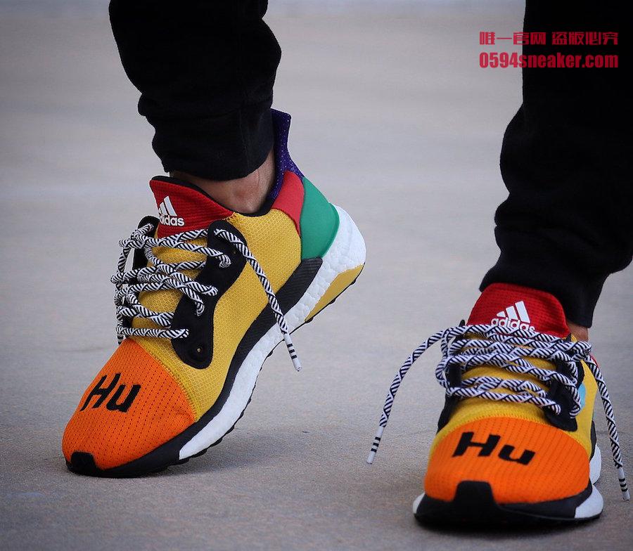 Adidas,adidas solar hu,Pharrel  炸街彩虹鞋！菲董联名 Adidas Solar “HU” 上脚美图欣赏