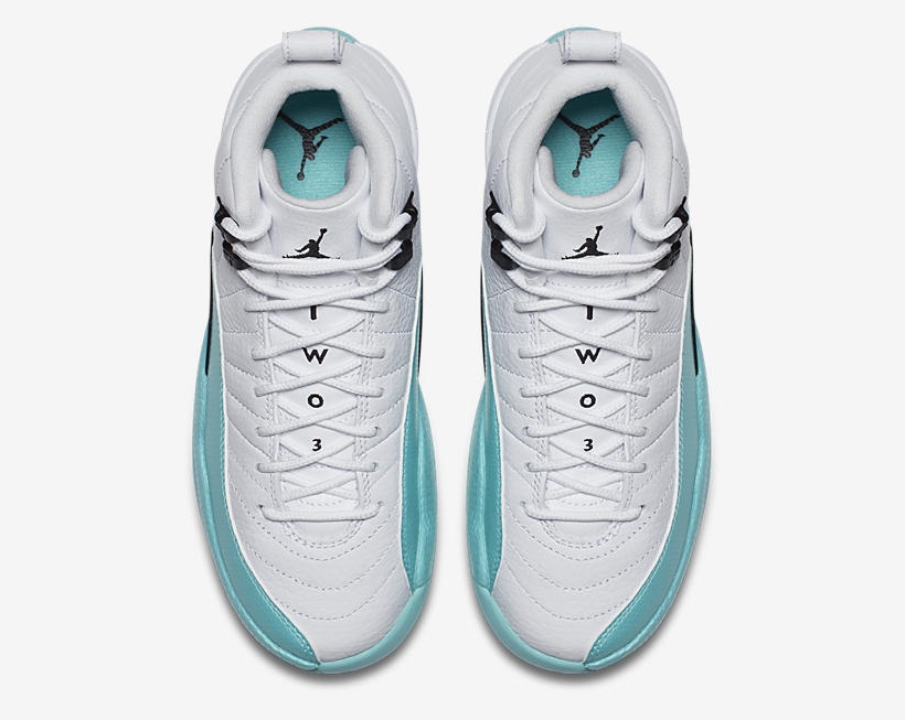 Air Jordan 12 Retro Tiffany 配色，货号：510815-100