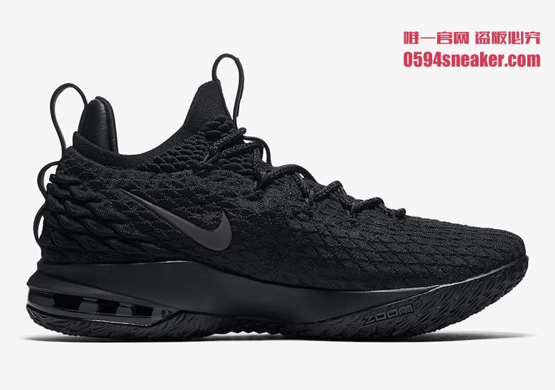 Nike,LeBron 15 Low,AO1755-004,  黑武士配色！低帮 LeBron 15 Low 下月发售