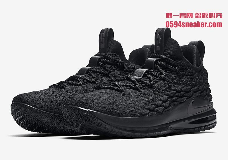 Nike,LeBron 15 Low,AO1755-004,  黑武士配色！低帮 LeBron 15 Low 下月发售