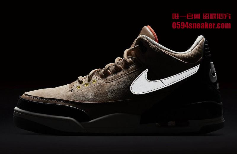 Nike,Air Jordan 3,JTH,AV6683-2 The texture is understated and outstanding! The official image of the Air Jordan 3 JTH "Bio Beige" has been released!