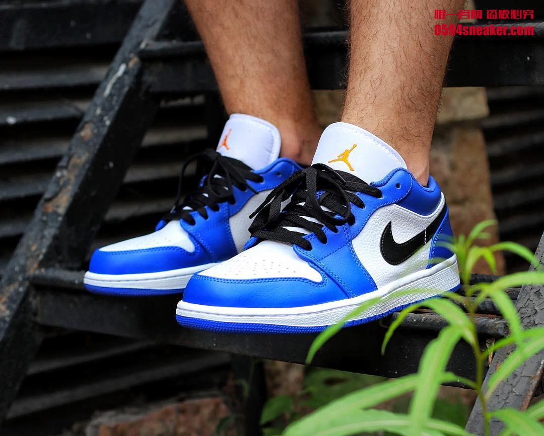 Air Jordan 1 Low “Hyper Royal” 货号：553558-401