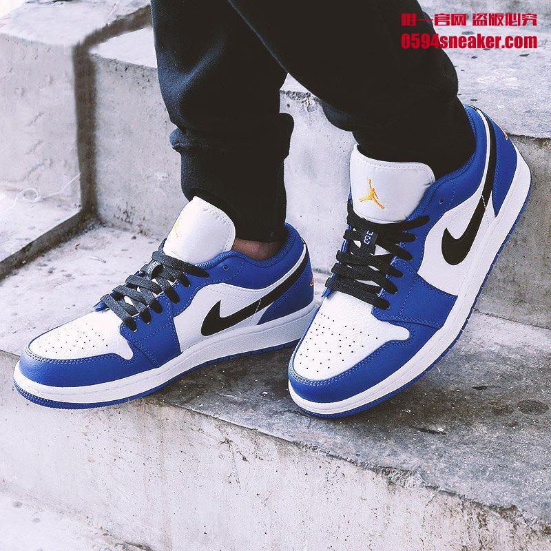 Air Jordan 1 Low “Hyper Royal” 货号：553558-401