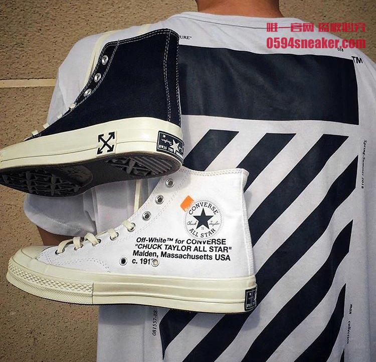 OFF-WHITE,Converse,Converse 2. 更多细节释出！来看看 OFF-WHITE x Converse 2.0 上脚效果如何？